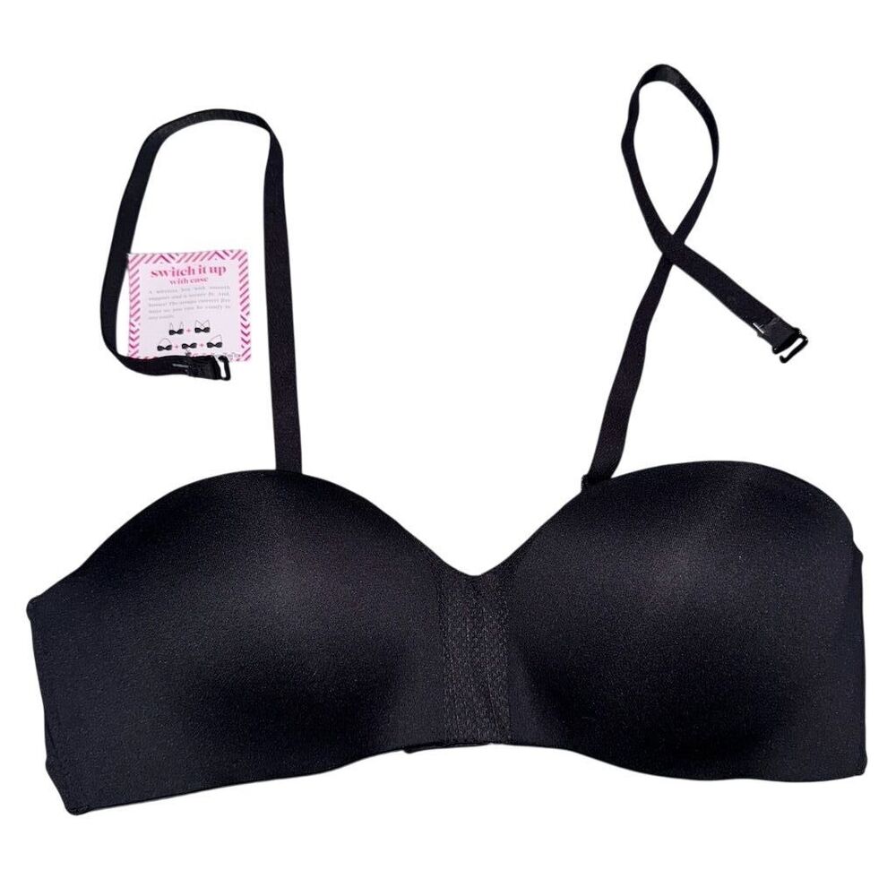 Maidenform Women's Strapless Push-Up Bra Black 36B Convertible